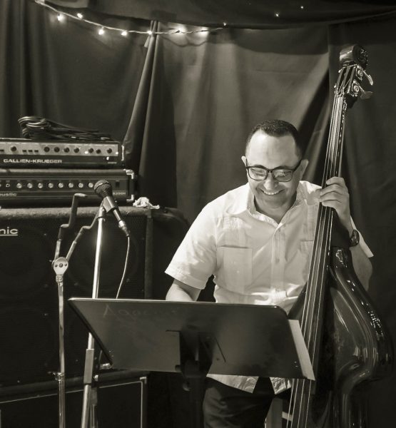 Warming up the Standup Bass from Baltimore Personal Branding Photographer Don Willett